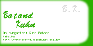 botond kuhn business card